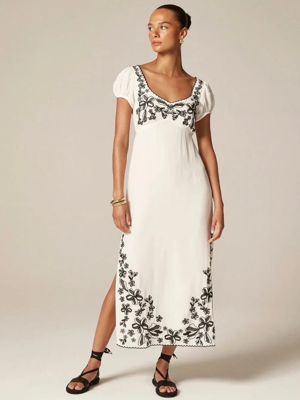 J.Crew Embroidered Empire-waist Slip Dress NWT Size 2